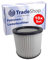 Trade-Shop 10x Rund-Filter kompatibel mit Mehrzwecksauger Aldi Workzone Nass- und Trockensauger