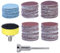 Mesee 100 Pieces 1 Inch Sanding Discs, 25mm Hook & Loop Sand Paper 100-3000 Grit Wet Dry Sandpaper Replacement Assortment Kit with 1/8'' Shank Backing Pad Plate Holder for Rotary Tool Grinder