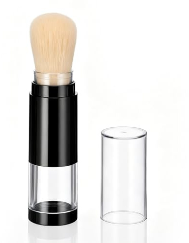Beavorty Pinceau Poudre Rechargeable Pinceau Maquillage Réservoir Pour Fond De Teint Poudre Et Compacte Accessoire De Voyage Compact 11.20 X 2.50 X 2.50 Cm