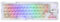 KiiBoom Phantom 64 60% Dichtung Mechanische Tastatur mit 1,54'' LCD-Display, BT5.0/2,4GHz/USB-C Transparente Tastatur mit schalldämpfendem Schaumstoff, RGB, 4000mAh Akku für Win/Mac (Weiß)
