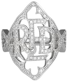 Statement-Ring mit rotem Buchstaben für Damen und Herren, funkelnder Zirkonia, versilbert, modisch, trendig, verstellbar, offen, Alphabet, Fingerknöchelringe, einzigartiger Hip-Hop-Schmuck, Ruf