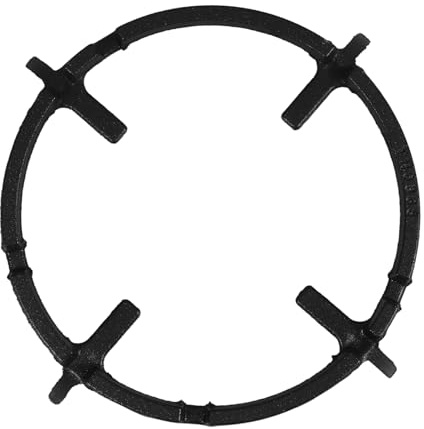 OKUMEYR Support et Facile à Transporter pour Cuisinière à Gaz Poignées en Fonte Noire et Griffes Plateforme Antidérapante Support Auxiliaire Solide pour Casserole et Lait Pot