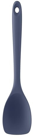 U-Taste spatule en silicone: cuillère de cuisine flexible sans couture résistante à la chaleur jusqu'à 315 °C, spatule antiadhésive avec forme de cuillère large pour retourner, remuer (Bleu Nuit)