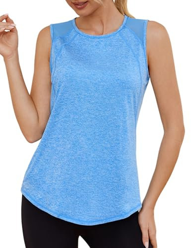 Gyabnw Sport Tank Top Damen Fitness Sporttop Gym Yoga Laufshirt Ärmellos Sport Tshirt Sommer Oberteile