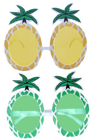 Holibanna 2stücke Hawaii Party Sonnenbrille Ananas-form Lustige Tropische Brillen Für Sommer Luau Geburtstagsfeiern Und Hochzeiten Leichte Und Bequeme Partyaccessoires Für Unvergessliche