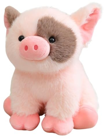 Generico Peluche a forma di maialini, cuscinos da abbraccio ultra morbido a forma di maialini rosa da 20 cm, morbido peluche a form di maiale, adorabile regalo di compleanno per bambine e bambini
