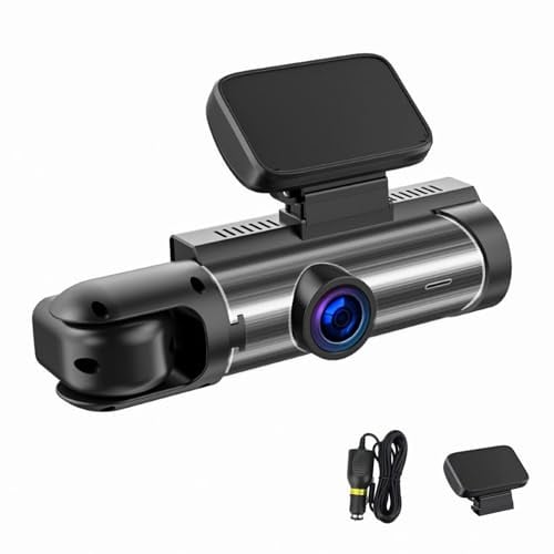 Drivevu Dashcam 2.0, Doppellinse mit Weitwinkel, Nachtsicht, Bewegungserkennung und 24-Stunden-Parküberwachung (Vorderseite + Innenseite)