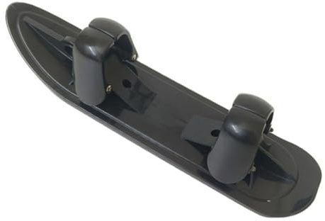 Gettimore Snow Scooter Ski Schlitten für Kinderwagen, Laufräder, Roller und Camping Wagon Carts, Verstellbare Klemme 1-9 cm, 46x11 cm Kunststoff Gleitaufsatz