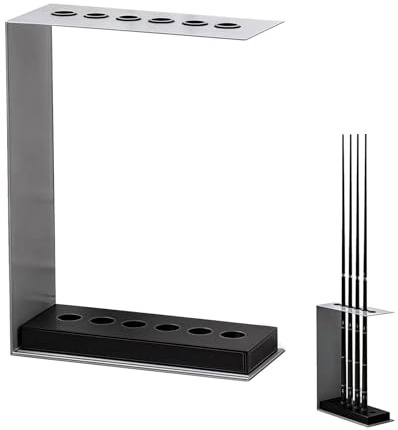 Support de Billard sur Pied 6 emplacements, Porte-queues en métal, sans Montage, Rangement pour queues de Billard, Design élégant, présentoir autoportant pour Clubs et salles de Jeux