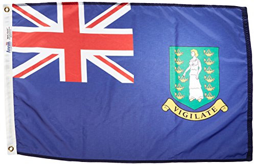 Annin Flagmakers Flagge der britischen Jungferninseln, USA, hergestellt nach Offiziellen Designspezifikationen der Vereinten Nationen, 6 x 90 cm (Modell 221280)