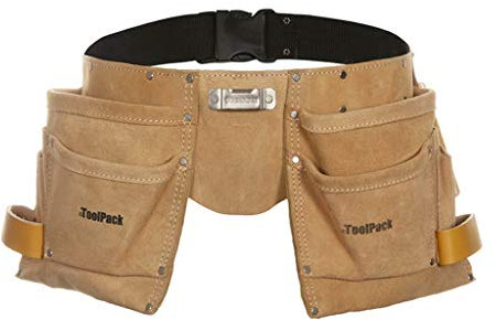 Qpack 366.004 Werkzeuggürtel - Double tool belt, Heavy Duty 23 x 10 x 23 cm