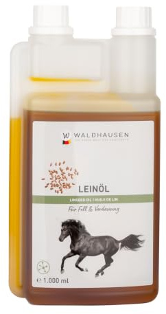 WALDHAUSEN Lein-Öl - Für EIN glänzendes Fell und Gute Verdauung, 1 l