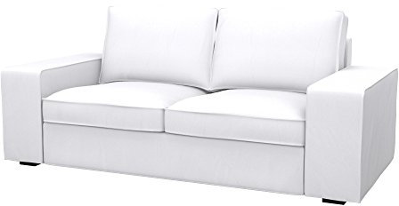 Soferia Sofabezug Kompatibel Mit Kivik 2er Sofa Sofaüberzug Sofaüberwurf Sofaschoner Kunstleder Lederoptik Wasserabweisend Pflegeleicht Antiallergisch Eco Leather Weiß