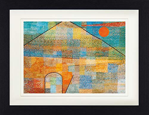 1art1 Paul Klee Poster Ad Parnassum, 1932 Gerahmtes Bild Mit Edlem Passepartout | Wand-Bilder | Im Bilderrahmen 40x30 cm