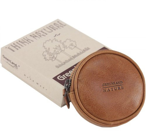 Greenland Nature Light Coincase veredeltes Leder Ø 9 cm