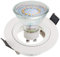 SEBSON Einbaustrahler rund Alu weiß inkl. GU10 LED Lampe 3,5W - Unterputz Decken Einbau Rahmen Lochdurchmesser 65mm