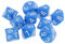 Sharplace 10 Stück DND Würfel für Rollenspiele, Polyedrische Würfel Dungeon and Dragons, Tischspielwürfel, 16 mm Acrylwürfel Puzzle Brettspielwürfel für Pathfinder DND RPG MTG D&D D10, Blau