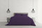 Elegant Parure Copripiumino Matrimoniale Microfibra Viola