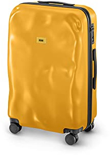 Crash Baggage - ICON MEDIUM, Harter Polycarbonat Koffer, Mittleres Gepäck, Trolley Abmessungen 68 x 45 x 26 cm, Fassungsvermögen 65 Liter, Farbe Gelb