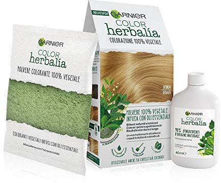 Garnier Color Herbalia Permanente Haarfarbe 100% pflanzlich, natürliche und helle Reflexe, revitalisiertes und dichtes Haar Biondo Dorato