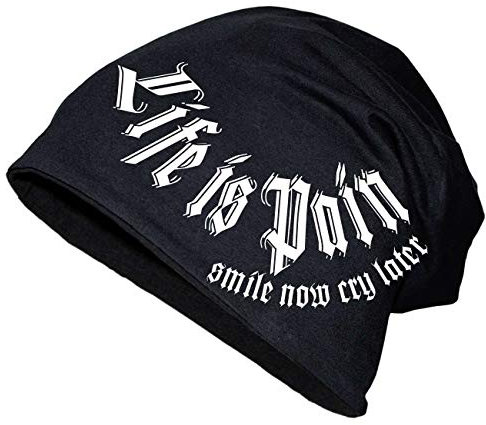 Herren Long Beanie Marke Life is Pain Größe XS bis XXL