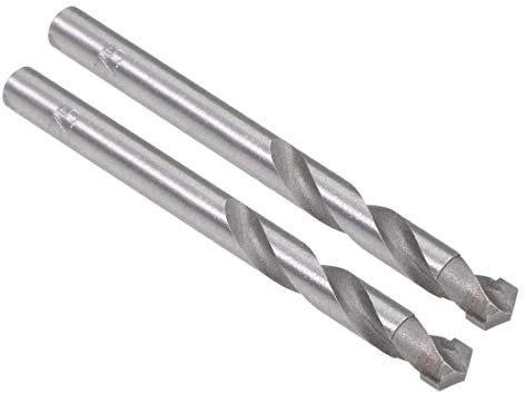 sourcing map Cemented Carbide Twist Drill Bits 7.5mm Metal Drill Cutter for Stainless Steel Copper Aluminum Zinc Alloy Iron 2 Pcs