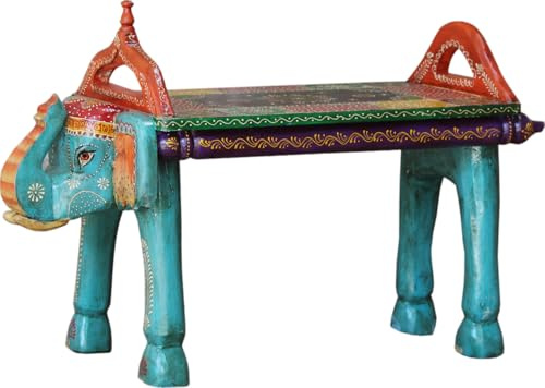 Vintage Sitzbank, Flurbank, Beistelltisch in Elefantenform, Modell 26