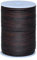 Cords Essentials Round Genuine Leather String Cord, Rope for Jewelry Making, Necklaces, Bracelets, Kumihimo Braiding, Wraps, Crafts and Hobby Projects (Distressed Dark Brown, 2.0 MM)