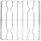 Franke Griglia in filo cromato colore inox 458 x 455 mm. per cucina piano cottura 4 fuochi a gas - F1506