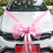 Décoration en Organza pour Voiture de mariée,Couple de Mariage,Voiture Grand n UD en Tulle N UD géant pour décoration de Voiture,Mariage,Nouvelle Maison,fête,Saint-Valentin,Voiture de mariée,Rose A