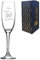 Personalised Engraved Champagne Flute Happy 50th Birthday Speckled Design Gift Boxed