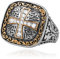 Knight Ring, Knight Templar Ring for Men, Iced Out Gothic Cross Ring Cross Jewelry, Vintage Crusader Cross Ring Hip Hop Cross Band Ring Punk Knights Templar Cross Ring for Boys