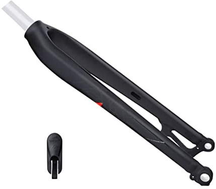 LHHL MTB Fahrrad Alu Starrgabel Fahrradgabel 28,6mm Straight Tube * 26/27.5/29 Zoll Mountainbike Fixed Gear Fahrradgabeln Steckachse 15×100 Mm/ 9x100 Mm QR Scheibenbremse