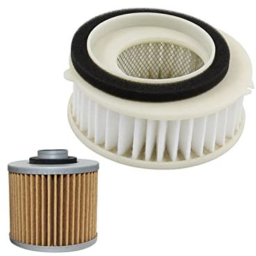 Miter Filtro Aria motociclistico e Filtro dell'olio Compatibile con Yamaha XVS650 V. Star 650 XVS650A Midnight Custom Silverado XVS 650 Dragstar