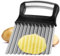 Vicloon Taglierina per Patate, Coltelli per Patate con Manico Lungo, Coltello Ondulato Verdure in Acciaio Inossidabile 430 e ABS, per Tagliare Patate, Cipolle, Pomodori e Limoni, 14x9CM