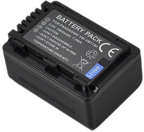 Battery+Charger USB Single for Panasonic hc-v800 hcv800 vwvbt190 vwvbt380 vw-vbt190 vw-vbt380 Digital Camera Video Camcorder