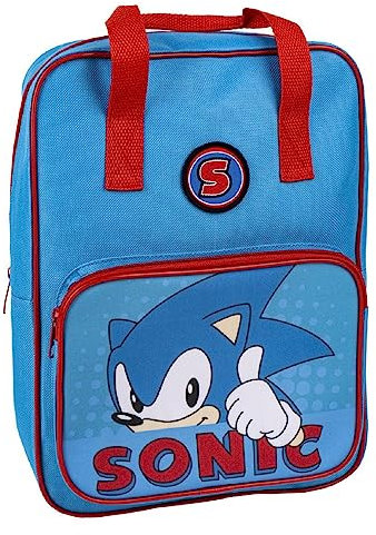 Cerdà Unisex Kinder Schulrucksack Sonic Rucksack, Blau