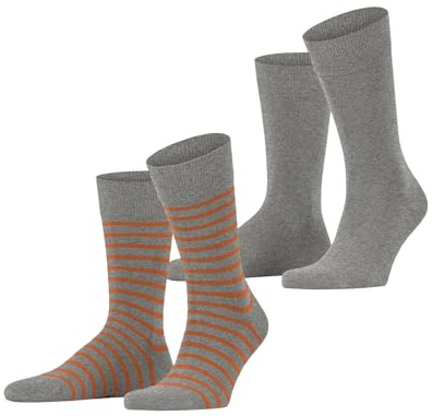 ESPRIT Herren Fine Stripe 2-Pack Socken Baumwolle atmungsaktiv