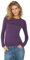 DANISH ENDURANCE Merinowolle Langarm Shirt Damen, Premium Thermo-Unterwäsche, Skiunterwäsche, Temperaturregulierendes Funktionsshirt, für Damen, Lila, S