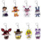 QKNTKF FNAF Lot de 8 porte-clés Cinq Nuits Jeu de figurines Jouet Personnalité Sac à Suspendre Accessoires Porte-clés Pendentif Porte-clés, Type 1, 1.96 inch