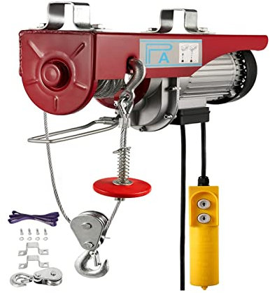 NOALED Elektrische Winde, elektrische Hebewinde, Kabelhebemotor, Kran, Ferngesteuerter Seilzug für Boot, Auto, Gerüst, Garage, Lagerhaus