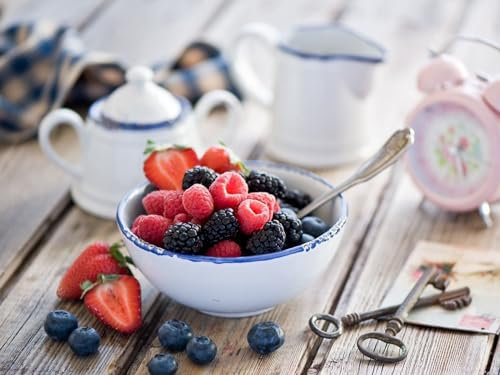 DIY Painting Paint by Numbers Kits on Canvas - Paint by Numbers,Malin,Plates,spoons-16x20 Inch No Frame