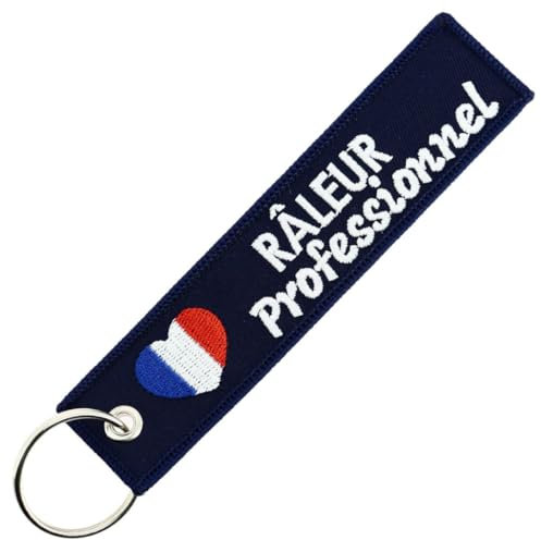 CLJ - Porte-clés - Râleur Professionnel - Bleu Marine - Humour - France