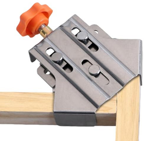 Woodworking Corner Clip | 90 Degree Stainless Steel Corner Clamp with Single Handle - 90 Degree Stainless Steel Corner Clamp Vice Adjustable Swivel Bench Tool for Woodworking