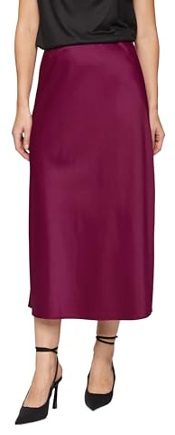 s.Oliver Midi-Rock aus Satin