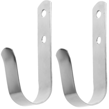 JECOMPRIS 2stücke Edelstahlhaken Boot Haken Stahlhaken Taschenhaken Metallbügel Aufhängehaken Handtuchhaken Wandhaken Dekorative Haken Für Wand Edelstahlhaken Zum Aufhängen
