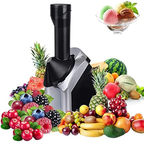 Macchina per il gelato al servizio di frutta e dessert, macchina per dessert surgelati, gelatiera domestica per preparare sorbetti sani e morbidi, sorbetti, gelati alla frutta, yogurt gelato per