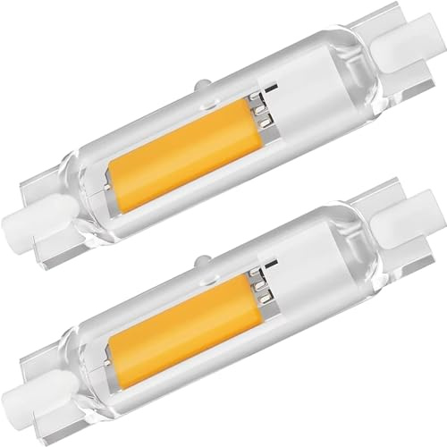 Anugsoe R7S LED 78mm Dimmbar 20w Birne - 20W R7S led 78mm Glühbirne ersatz für 100w 200W Halogen Lampen - Warmweiß 3000K 2000LM für Deckenfluter, Leselampen, Kein Flackern, 2er Pack