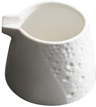 Alipis Porcelain Milk Jug Small Pitcher Latte Creamer Milk Skimmer Sauce Cup Ceramic Latte Pitcher