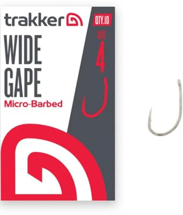 Trakker Wide Gape Haken, Mikro-Stacheln, 10 Stück